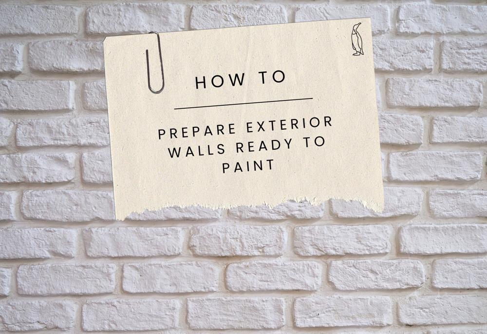 Prepping exterior walls